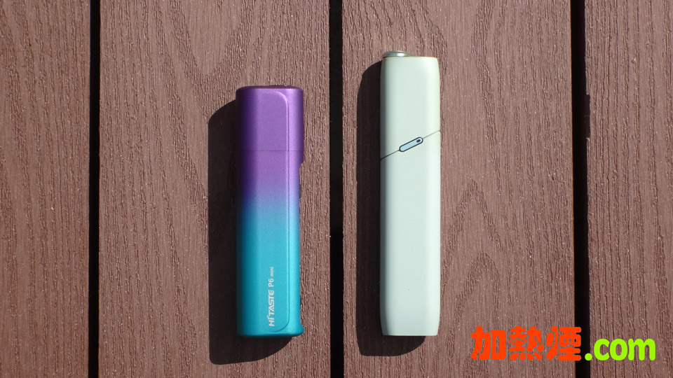 IQOS 3 MULTI vs HITASTE P6 MINI 長度比較